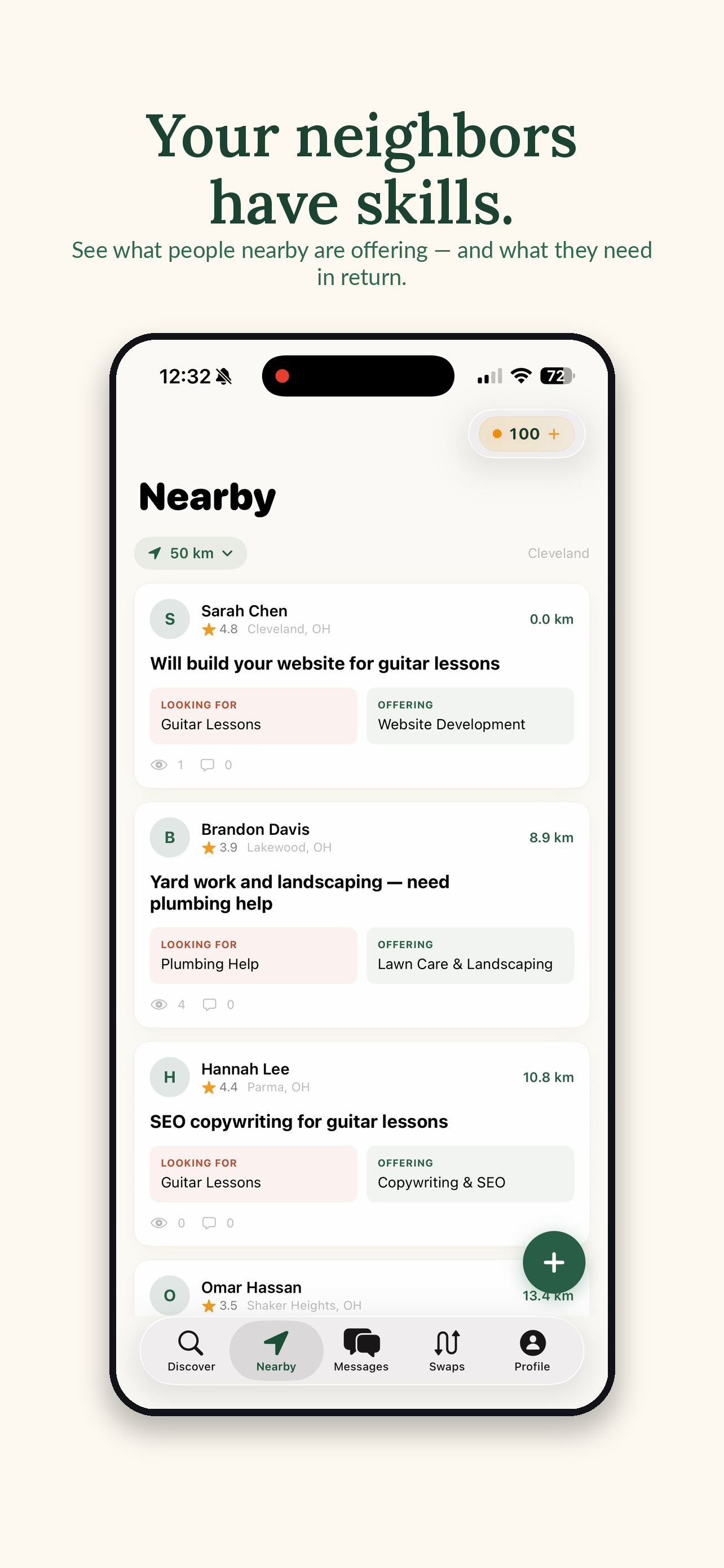 Swappr — Nearby